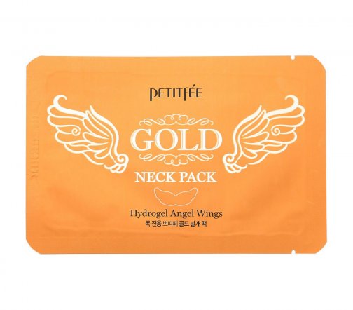Petitfee Маска-патч гидрогелевая для области шеи Gold Neck Pack