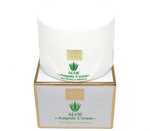 Ye Gam Top Plus Aloe Acid Ampoule Cream Крем ампульный для лица Алоэ 80гр