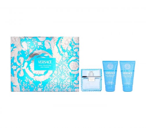Versace Men Eau Fraiche Набор Туалетная вода 50мл+Гель для душа 50мл+Бальзам после бритья 50мл