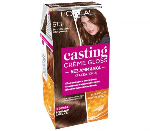 L'Oreal Paris Casting Creme Gloss Краска для волос 513 Морозный капучино