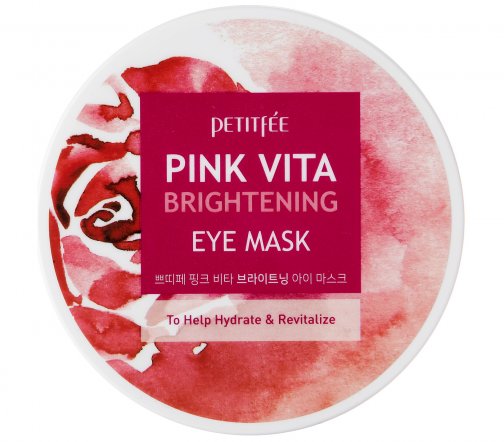 Petitfee Патчи тканевые для кожи вокруг глаз Pink Vita Brightening 80гр