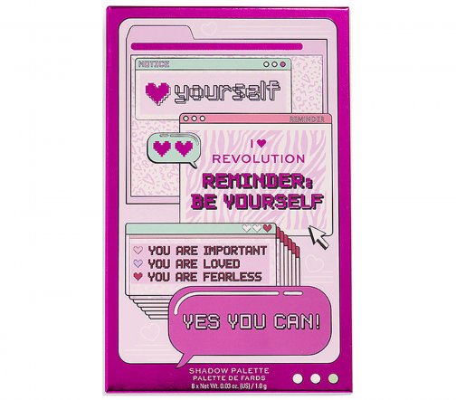 I Heart Revolution Палетка теней для век Affirmation Book Reminder Be Yourself