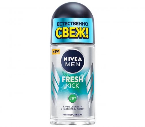 Nivea For Men Дезодорант-антиперспирант ролик Fresh Kick 50мл