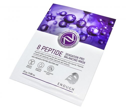 Enough 8 Peptide Маска для лица тканевая с пептидами 25мл
