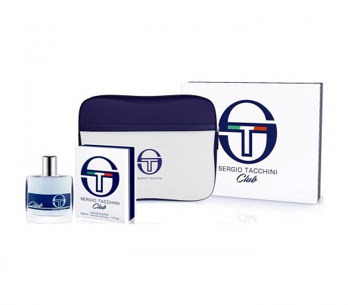Sergio Tacchini Men Club Набор Туалетная вода 50мл+Косметичка