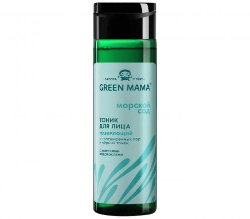 Green Mama Морской сад Тоник матирующий для лица от расширенных пор и черных точек 200мл