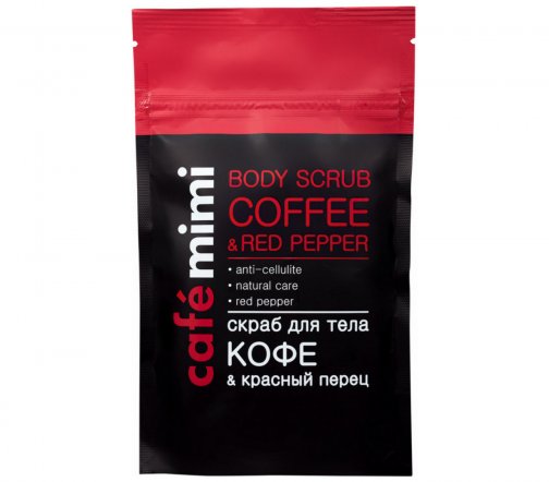 Cafe Mimi Скраб для тела Кофе и Красный перец 150гр