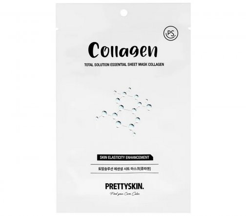 Pretty Skin Total Solution Маска тканевая Collagen 23гр