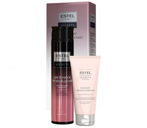 Estel Secrets Цветочное пробуждение Набор Гель для душа 300мл+Молочко-шелк 100мл