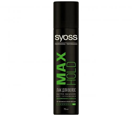 Schwarzkopf Syoss Лак для волос Max Hold Нормальная фиксация 75мл