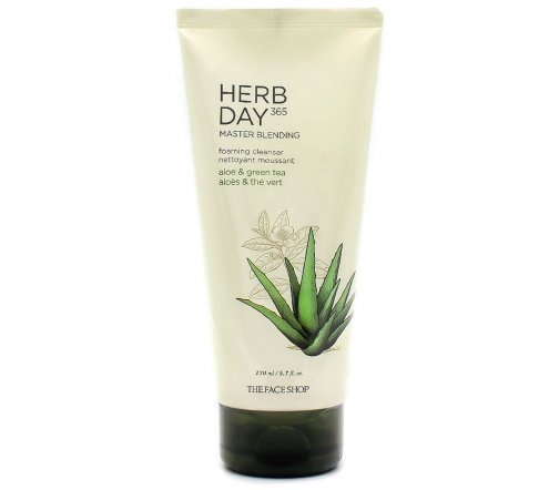 The Face Shop Herb Day 365 Master Пенка для умывания Алое вера и зеленый чай 170мл