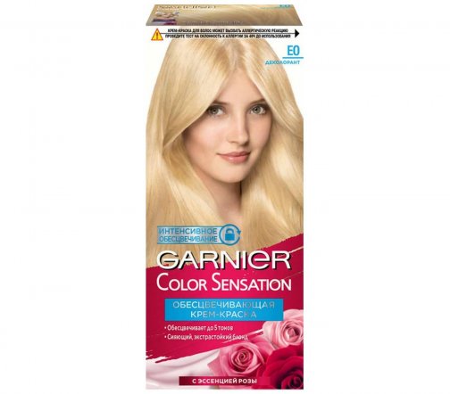 Garnier Color Sensation Роскошь цвета Крем-краска для волос Е0 Деколорант