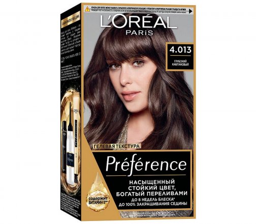 L'Oreal Paris Preference Краска для волос 4.013 Глубокий каштановый