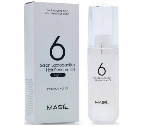 Masil 6 Salon Масло парфюмированное для гладкости волос Lactobacillus Hair Parfume Oil Light 66мл