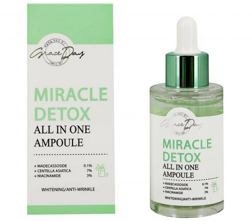 Grace Day Miracle Сыворотка-детокс ампульная для лица с экстрактом центеллы Detox 50мл