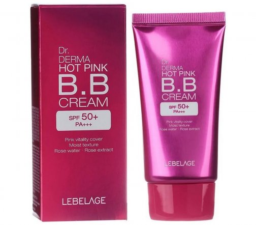 Lebelage Dr.Derma Hot Pink BB-крем многофункциональный с экстрактом розы SPF50+ 30мл