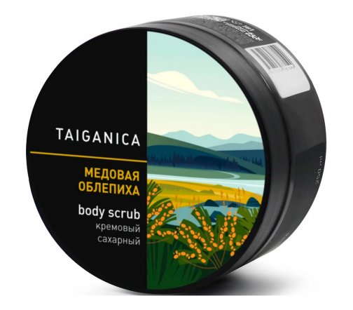 Taiganica Скраб сахарный для тела Медовая облепиха 250гр