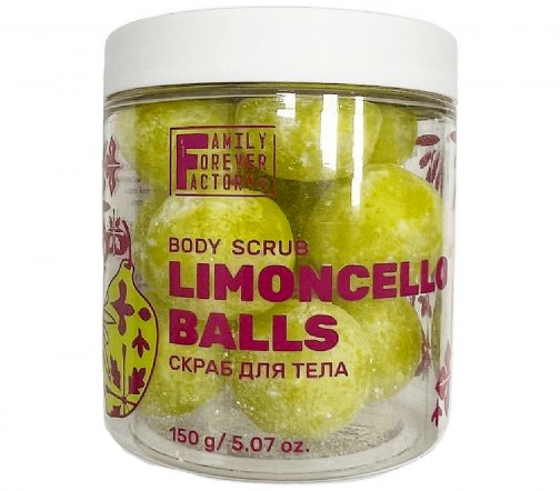 Family Forever Factory Скраб для тела в шариках Лимончелло 150гр