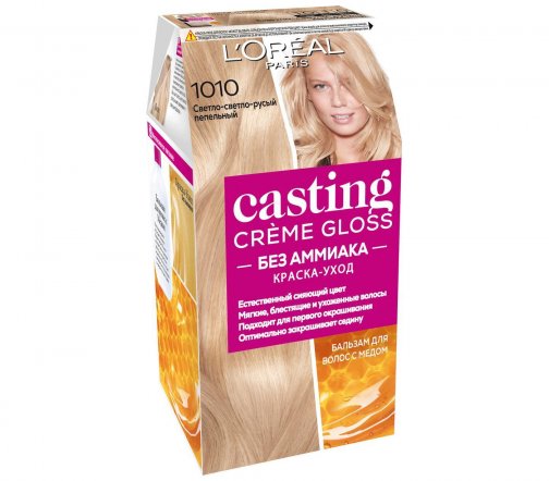 L'Oreal Paris Casting Creme Gloss Краска для волос 1010 Светло-светло-русый пепельный