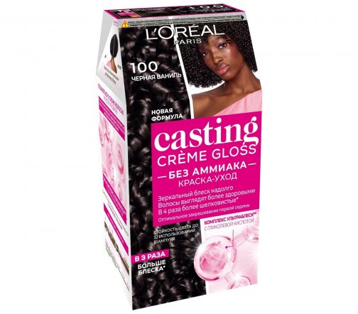 L'Oreal Paris Casting Creme Gloss Краска для волос 100 Черная ваниль