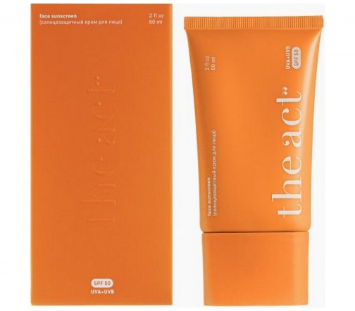 The Act Крем солнцезащитный для лица SPF50 60мл