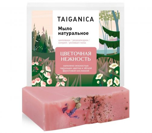 Taiganica Мыло натуральное Цветочная нежность 90гр