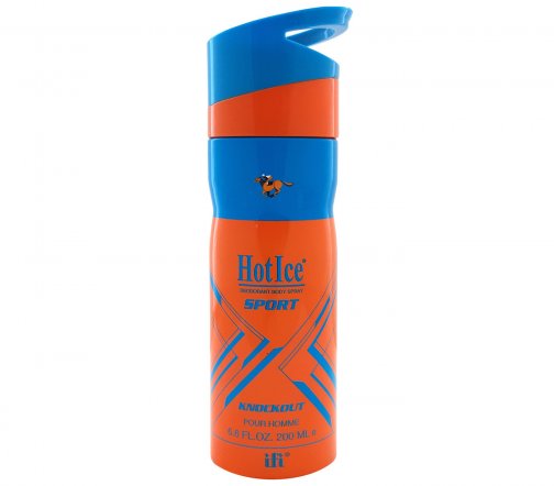 Hot Ice Sport Knockout Pour Homme Дезодорант-спрей парфюмированный мужской 200мл
