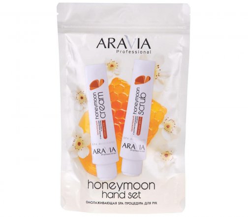 Aravia Laboratories Набор Honeymoon Скраб-мусс для рук 100мл+Крем для рук 100мл