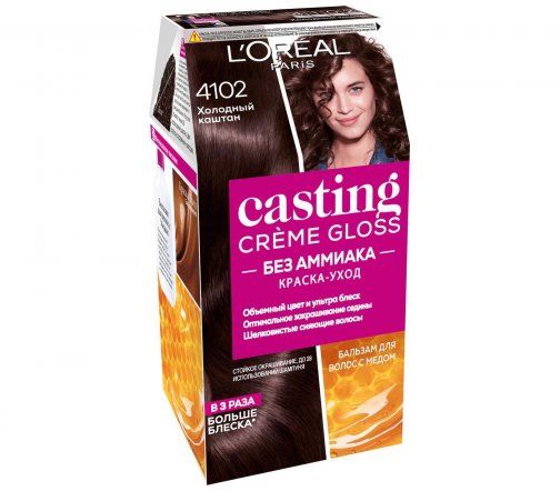 L'Oreal Paris Casting Creme Gloss Краска для волос 4102 Холодный каштан