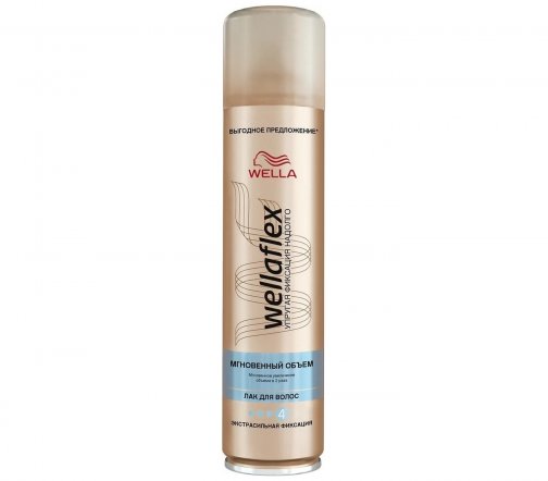 Wella Flex Лак Мгновенный объем экстрасильная фиксация 400мл