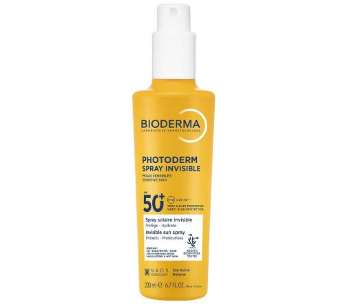Bioderma Photoderm (Фотодерм) Спрей солнцезащитный для лица и тела SPF50+ 200мл