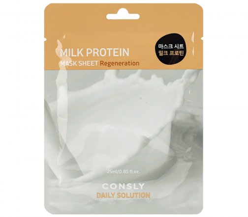 Consly Daily Solution Маска тканевая с молочными протеинами 25мл
