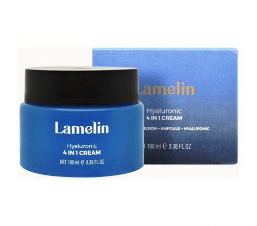 Lamelin Hyaluronic Крем увлажняющий для лица 4в1 с гиалуроновой кислотой 100мл