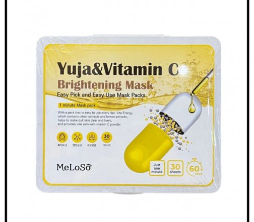Meloso Mask Yuja&Vitamin C Brightening Маска для лица осветляющая с витамином C