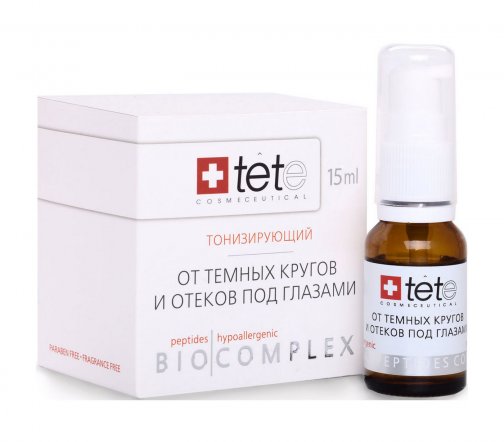 Tete Биокомплекс тонизирующий от отеков и темных кругов под глазами 15мл