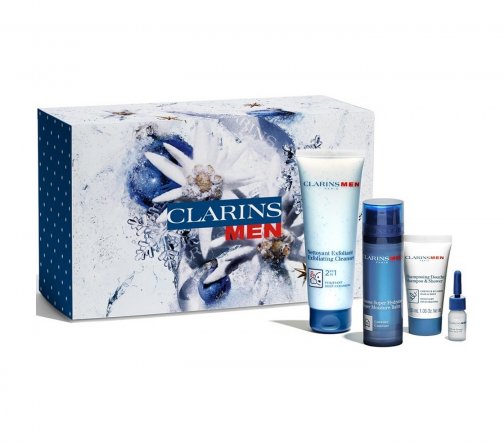 Clarins Men Набор Комплексная программа ухода Очищение-Бритье-Увлажнение