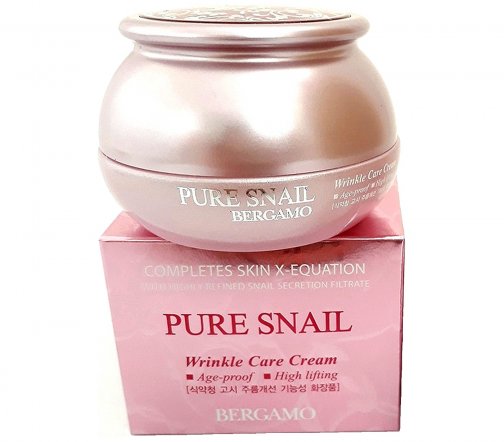 Bergamo Completes Skin X-Equation Крем для лица с муцином улитки антивозрастной Pure Snail 50мл