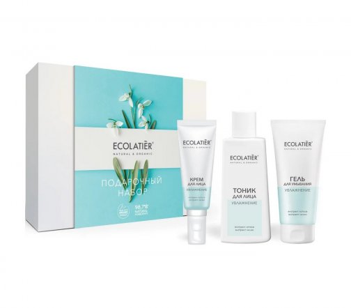 Ecolatier Набор Face Care Гель для умывания 100мл+Тоник для лица 150мл+Крем для лица 50мл