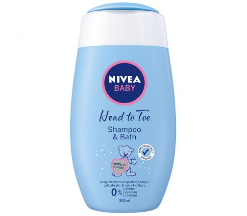 Nivea Baby Шампунь и пена Head To Toe 200мл