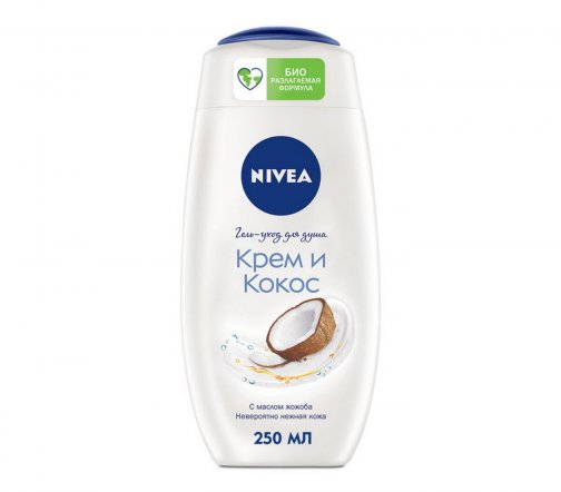 Nivea Гель-уход для душа Крем и Кокос 250мл