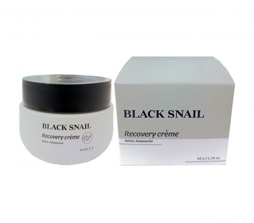 Naexy Black Snail Крем восстанавливающий для лица с муцином черной улитки 50гр