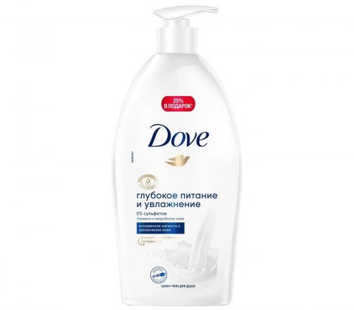 Dove Крем-гель для душа Глубокое питание и увлажнение