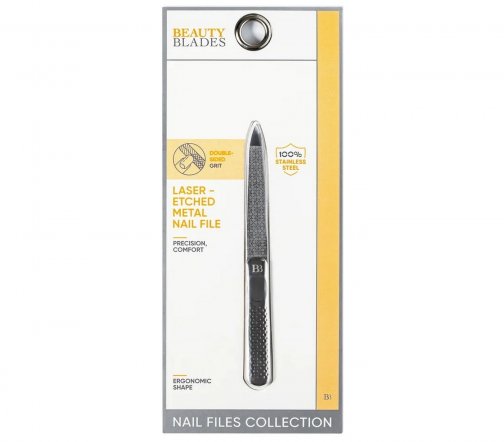 Beauty Blades Пилка маникюрная металлическая двусторонняя 11.8мм