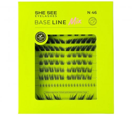 She See Набор накладных ресниц Микс Base Line N46