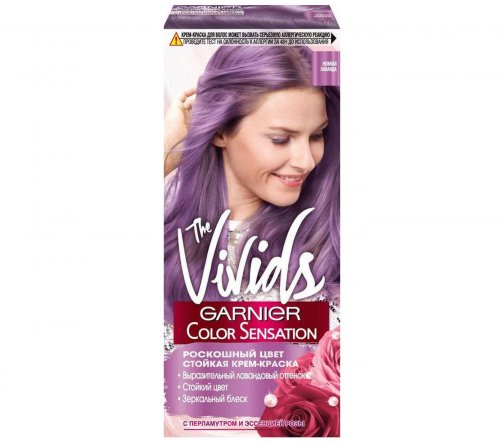 Garnier Color Sensation Роскошь цвета The Vivids Краска для волос с перламутром Нежная лаванда