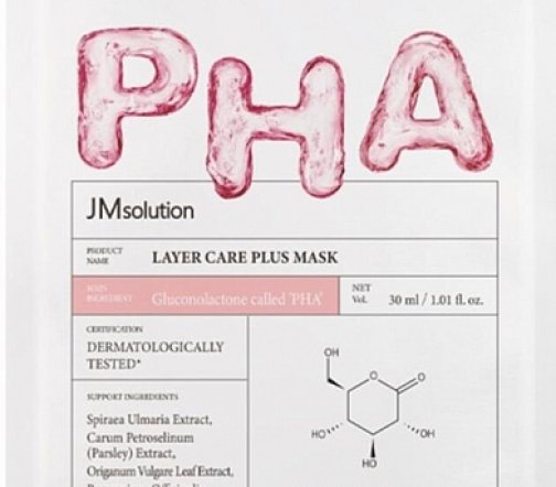 JMSolution  Layer Care Plus Pha Маска тканевая для лица с PНА кислотой