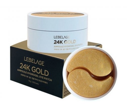 Lebelage 24KGold Патчи идрогелевые для ожи вокруг глаз 60шт