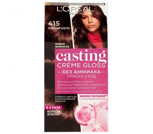 L'Oreal Paris Casting Creme Gloss Краска для волос 415 Морозный каштан