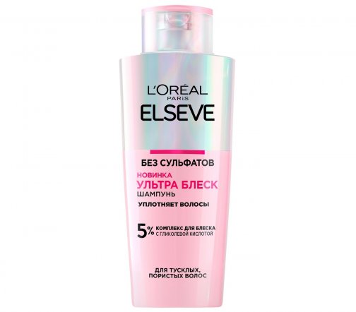 L'Oreal Paris Elseve Ультра блеск Шампунь бессульфатный для волос 200мл
