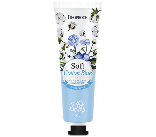 Deoproce Крем для рук Soft Cotton Blue Perfumed 50г